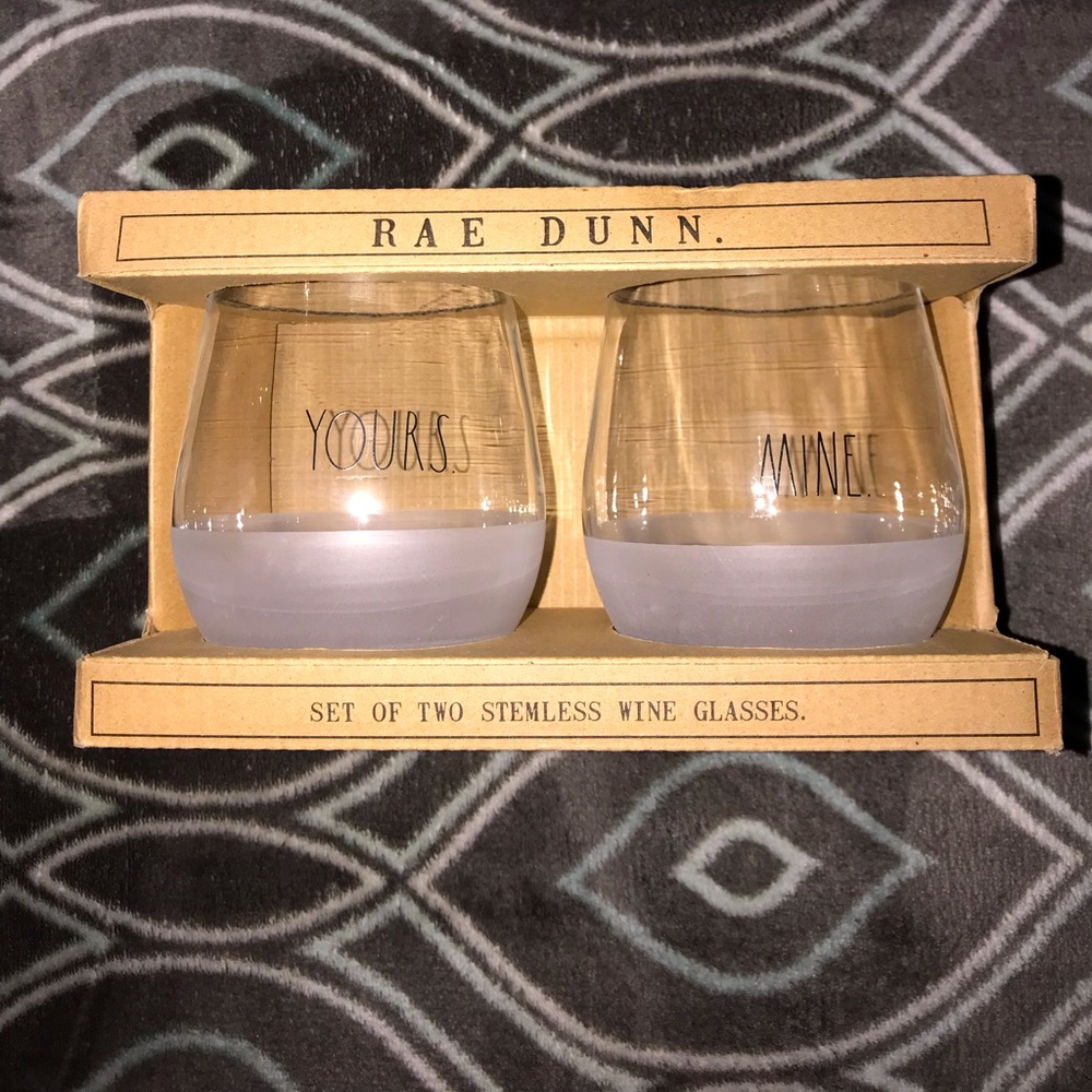 Rae Dunn wine glasses